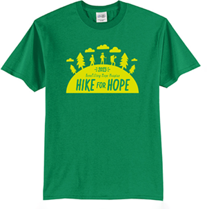 2023 Hike for Hope t-shirt design